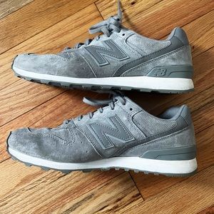Gray Woman’s New Balance 696 sneakers size 9 B narrow to medium fit